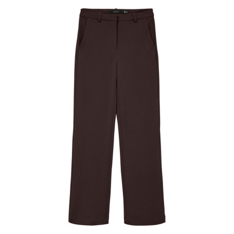 Pantalon chino marron à coupe droite pourvu...