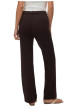 Thumbnail Pantalon chino marron à coupe droite pourvu d'une fermeture par zip et agrafe - Image 4