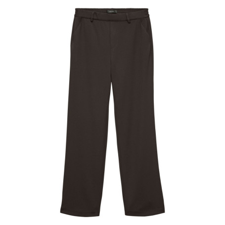 Pantalon chino marron à coupe droite pourvu...
