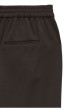 Thumbnail Pantalon chino marron à coupe droite pourvu d'une taille élastiquée - Image 2