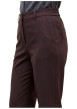Thumbnail Pantalon chino marron à coupe droite pourvu d'une taille élastiquée - Image 5