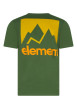 Thumbnail T-shirt en coton biologique vert imprimé à coupe droite pourvu d'un col rond - Image 2