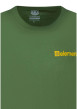 Thumbnail T-shirt en coton biologique vert imprimé à coupe droite pourvu d'un col rond - Image 3