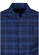 Thumbnail Chemise en coton bleu foncé à carreaux pourvue d'une coupe droite - Image 3