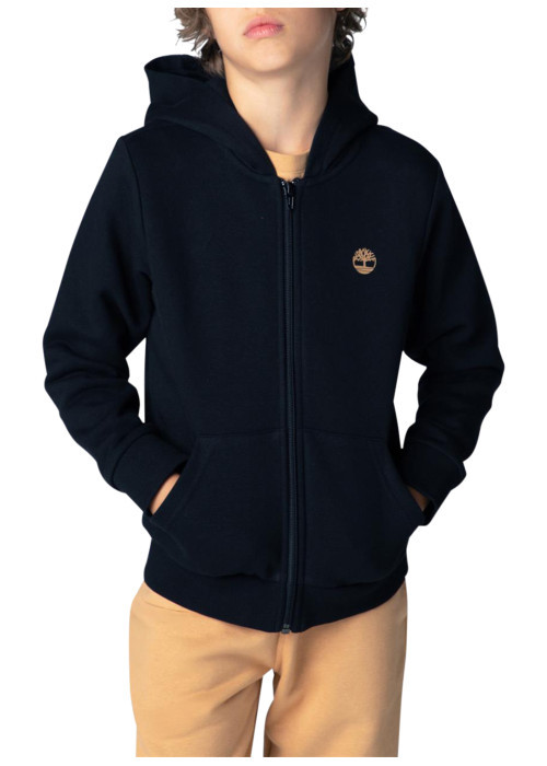 Sweat noir à fermeture zippée doté d'un col à...