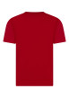 Thumbnail T-shirt en coton rouge imprimé à coupe droite muni d'un col rond - Image 2