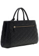 Thumbnail Grand sac cabas à porté main noir matelassé avec des détails dorés - Image 2