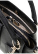 Thumbnail Sac à main noir orné d'un monogramme logotypé et le logo doré - Image 4