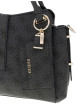 Thumbnail Sac à main noir orné d'un monogramme logotypé et le logo doré - Image 5