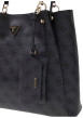 Thumbnail Sac à main Lorella noir porté épaule avec motifs monogrammes - Image 4