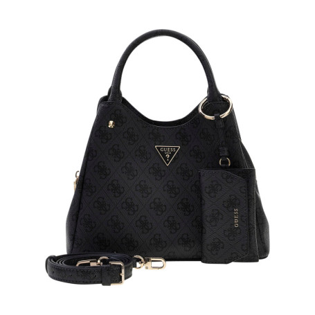 Sac à main noir Lorella à motifs avec une...
