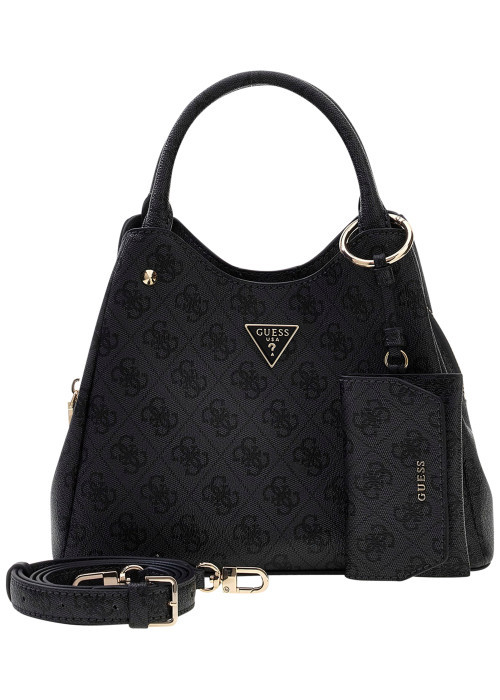 Sac à main noir Lorella à motifs avec une...
