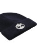 Thumbnail Bonnet en tricot côtelé bleu nuit avec un revers orné du logo brodé - Image 3