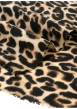Thumbnail Écharpe à motif léopard avec une coupe rectangulaire et des bords à franges - Image 2