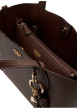 Thumbnail Sac à main Melody marron uni avec deux anses et une bandoulière amovible - Image 6
