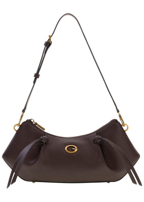 Sac marron uni Allegra avec une bandoulière...