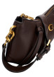 Thumbnail Sac marron uni Allegra avec une bandoulière ajustable et un logo doré - Image 4