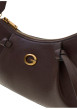 Thumbnail Sac marron uni Allegra avec une bandoulière ajustable et un logo doré - Image 5