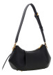Thumbnail Sac Allegra noir uni avec une bandoulière ajustable et 1 poche zippée - Image 2