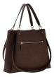 Thumbnail Sac à main Lorella chocolat avec une bandoulière ajustable et un imprimé croco - Image 3