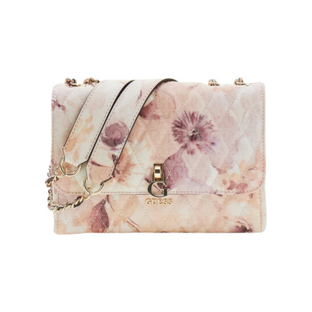Sac à main porté épaule rose orné d'un...