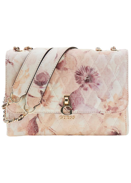 Sac à main porté épaule rose orné d'un...