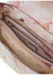 Thumbnail Sac à main porté épaule rose orné d'un monogramme fleuri et le logo doré - Image 4