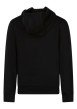Thumbnail Sweat en coton mélangé noir uni à coupe droite muni d'une capuche et du logo - Image 2