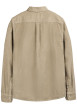 Thumbnail Chemise en velours côtelé beige avec des boutons et le logo brodé - Image 2