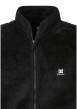 Thumbnail Sweat zippé noir uni muni d'une coupe droite et d'un col montant - Image 3