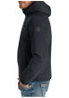 Thumbnail Parka noire à coupe droite pourvue d'un col à capuche avec cordon de serrage - Image 4
