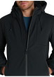 Thumbnail Parka noire à coupe droite pourvue d'un col à capuche avec cordon de serrage - Image 5