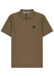 Thumbnail Polo à manches courtes doté d'un zip de fermeture et d'une maille piquée beige