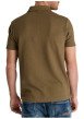 Thumbnail Polo à manches courtes doté d'un zip de fermeture et d'une maille piquée beige - Image 2