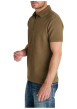 Thumbnail Polo à manches courtes doté d'un zip de fermeture et d'une maille piquée beige - Image 5