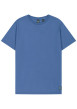 Thumbnail T-shirt en coton à col rond en bord-côte pourvu de manches courtes