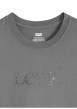 Thumbnail T-shirt en coton gris à coupe droite pourvu d'un col rond et de manches courtes - Image 2
