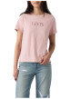 Thumbnail T-shirt en coton rose à coupe droite pourvu d'un col rond et de manches courtes - Image 3