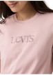 Thumbnail T-shirt en coton rose à coupe droite pourvu d'un col rond et de manches courtes - Image 5