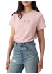 Thumbnail T-shirt en coton rose à coupe droite pourvu d'un col rond et de manches courtes - Image 6