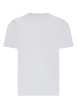 Thumbnail T-shirt en coton blanc à coupe droite pourvu d'un col rond et de manches courtes - Image 2