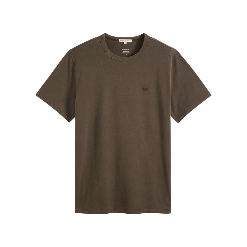 Levi's® - T-shirt En Coton Anthracite à Coupe Droite Pourvu De Manches Courtes - Gris
