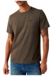 Thumbnail T-shirt en coton anthracite à coupe droite pourvu de manches courtes - Image 3