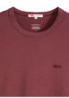 Thumbnail T-shirt en coton bordeaux à coupe droite pourvu de manches courtes - Image 2