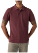 Thumbnail Polo en coton bordeaux à coupe droite pourvu d'un col à revers boutonné - Image 3