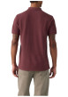 Thumbnail Polo en coton bordeaux à coupe droite pourvu d'un col à revers boutonné - Image 4