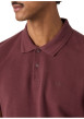 Thumbnail Polo en coton bordeaux à coupe droite pourvu d'un col à revers boutonné - Image 5