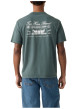 Thumbnail T-shirt en coton ardoise à coupe droite pourvu d'un col rond - Image 4