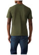 Thumbnail T-shirt en coton kaki à coupe droite pourvu de manches courtes - Image 4