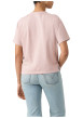 Thumbnail T-shirt en coton rose à coupe droite pourvu d'un col rond et de manches courtes - Image 4